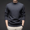 Mens Solid Color Slim Fit Sweater