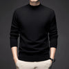 Mens Solid Color Slim Fit Sweater