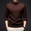 Mens Solid Color Slim Fit Sweater