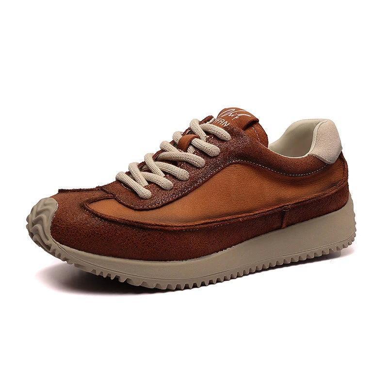 First-Layer Cowhide Handmade Retro Casual Shoes