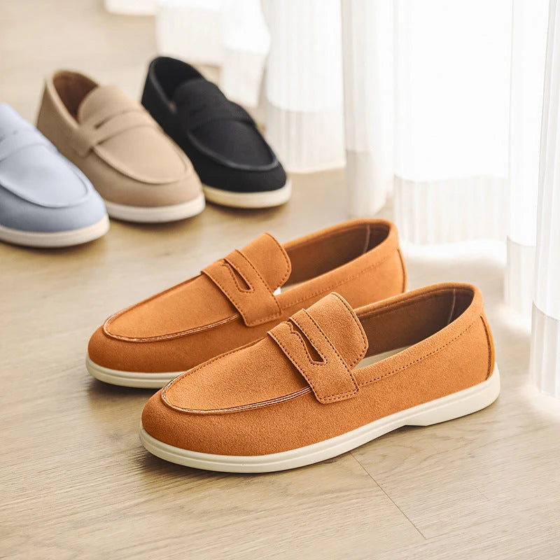 Mens Suede Slip-On Casual Shoes