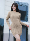 Hippie sweater dress