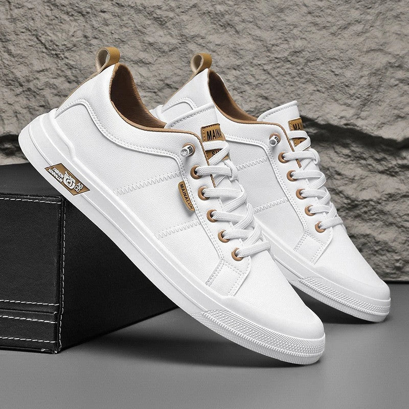 Versatile black and white soft-soled shoes
