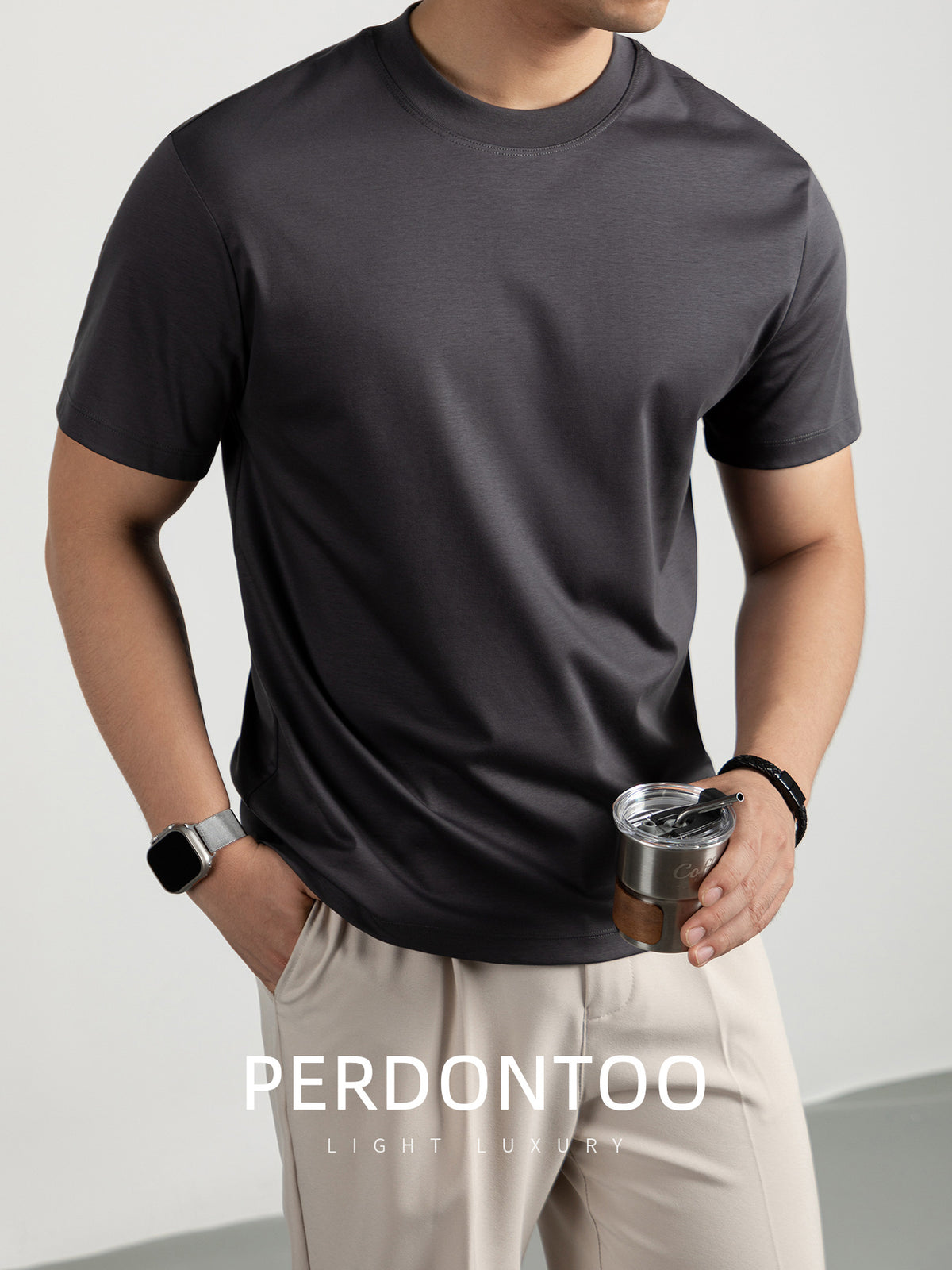 Mens Summer Pure Cotton Short Sleeve T-Shirt