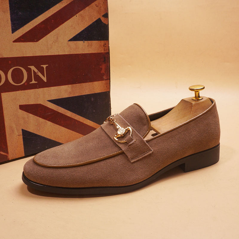 Men's Pointed Toe Leather Business Casual Shoes