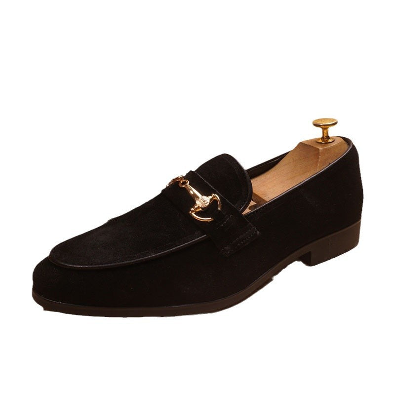 Men's Pointed Toe Leather Business Casual Shoes
