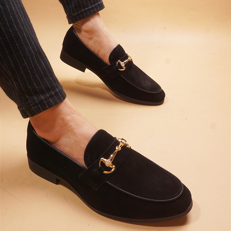 Men's Pointed Toe Leather Business Casual Shoes