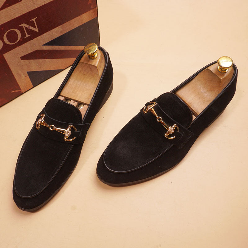 Men's Pointed Toe Leather Business Casual Shoes