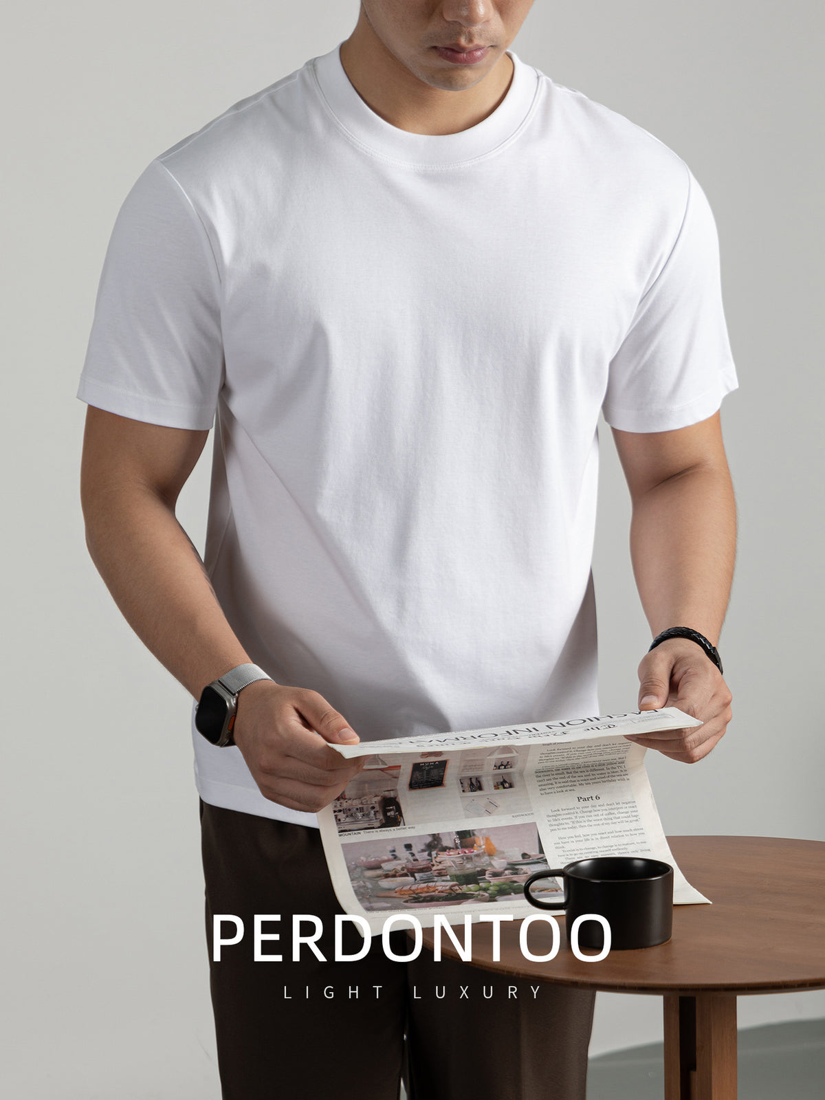 Mens Summer Pure Cotton Short Sleeve T-Shirt