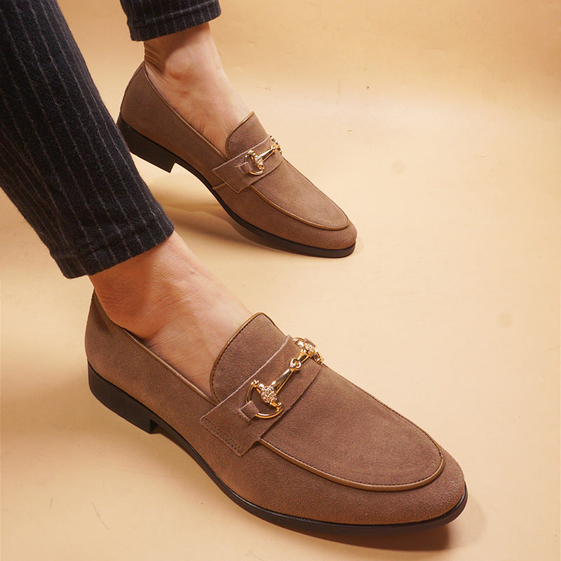 Men's Pointed Toe Leather Business Casual Shoes