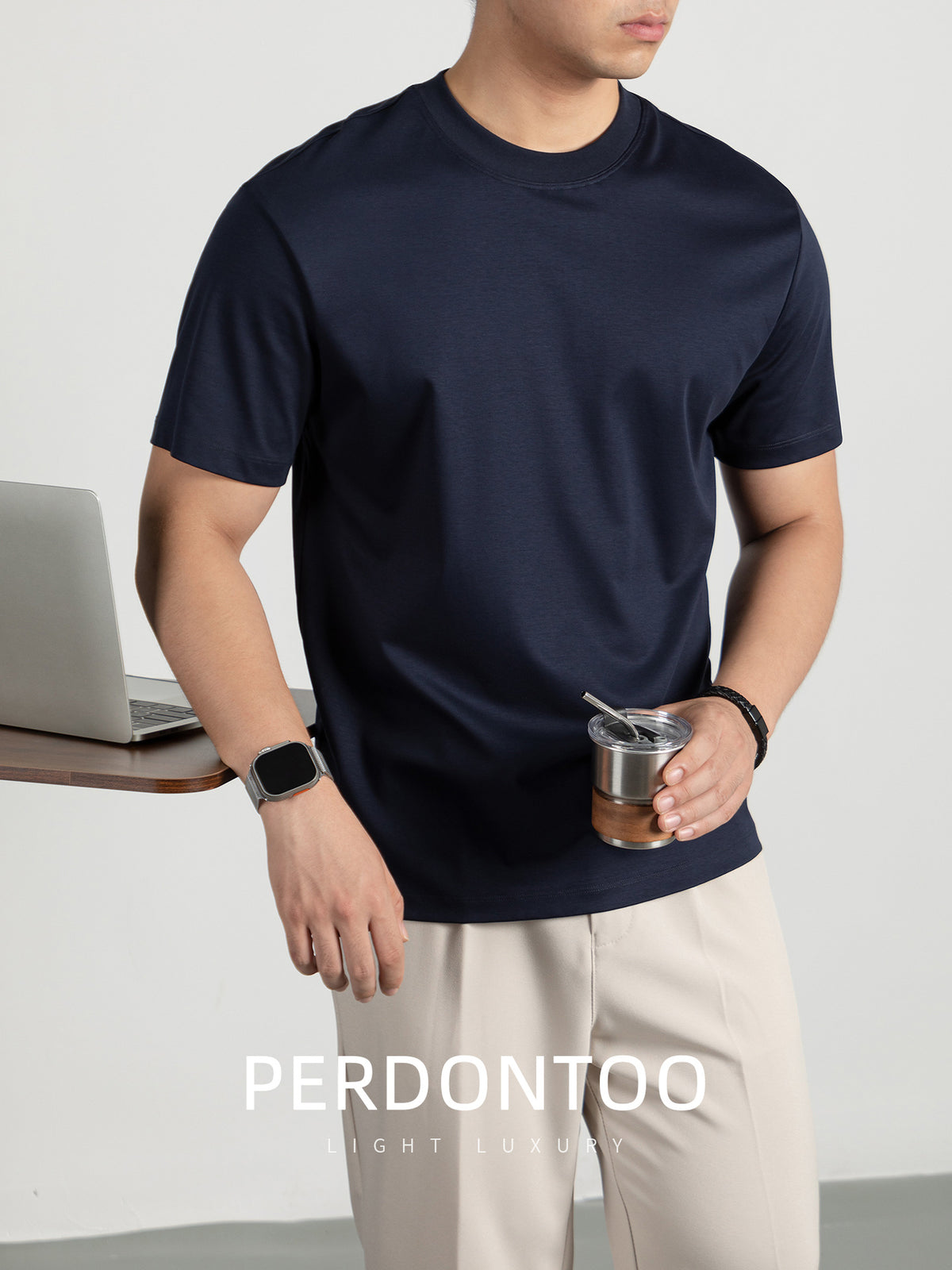Mens Summer Pure Cotton Short Sleeve T-Shirt